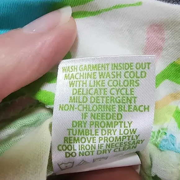 Lilly Pulitzer Girls L Swim Beach Hooded Cover Up Tropical Cotton - Picture 7 of 7